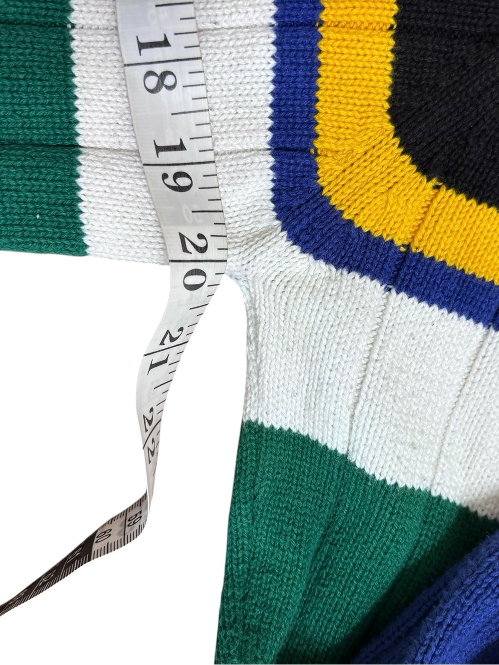 Vintage Tommy Hilfiger Colorblock Rib Knit Sweater Y2K 90s - Picture 5 of 6